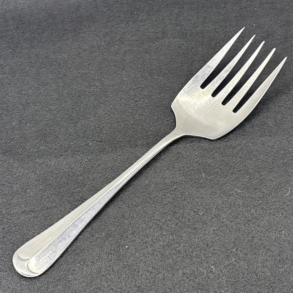 Oxford Hall Old Westbury Satin Stainless Cold Meat Serving Fork 9 1/4